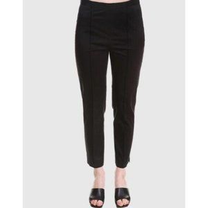 Marc Jacobs Pants Black Embroidered Logo Straight Leg Pleated Career NWT Size 12